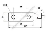 Планка стопорная 100.10.004-0 - gdzp.ru - Екатеринбург