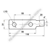 Планка стопорная 100.10.004-0 - gdzp.ru - Екатеринбург