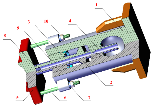 Конструкция поглощающего аппарата АПЭ-120-И.500 