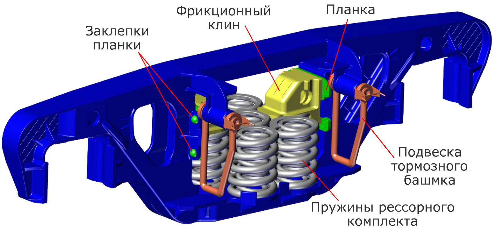 Рисунок 5 – Боковая рама с внутренней стороны